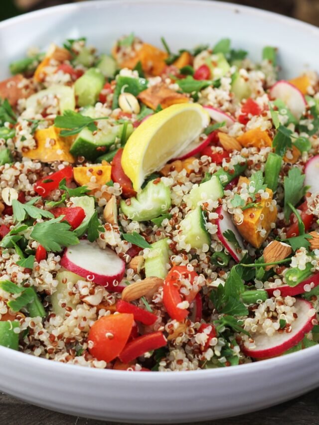 How To Make High Protein Quinoa Salad - Uptown Pizza Tomah